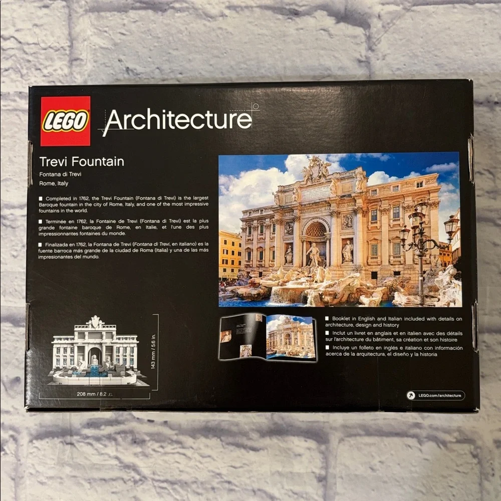 LEGO Architecture 21020 Trevi Fountain Retired Set NEW In Sealed Box NWT